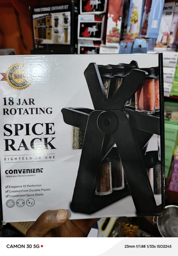 18 Jar Rotating Spice Rack